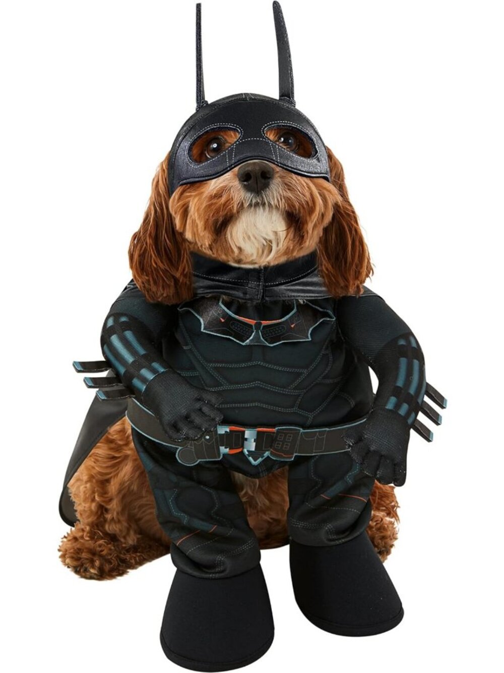 Large Batman Pet Costume for Dogs & Cats - Fun Superhero Outfit for Pets